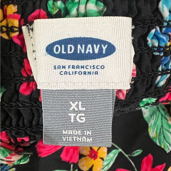 Old Navy Floral Summer Dress XL Lightweight & Breezy Sundress Parrot Bird Print - Picture 4 of 13